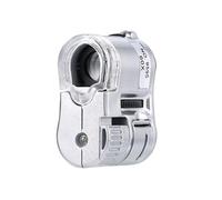Microscope de Poche 60X avec détection d ' Argent et lumière LED pour l ' évaluation des Bijoux et la vérification des devises, loupe LED