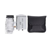 Microscope de poche avec grossissement 60X et double éclairage LED - Loupe portative pour l'inspection des matériaux industriels et l'analyse de surface - Outil réglable de mise