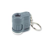 Microscope de poche MicroMini 20x de Carson avec lumière UV et lampe de poche LED intégrées - Bleu, taille moyenne (MM-280B)