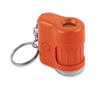 Microscope de Poche MicroMini 20x de Carson avec lumière UV et Lampe de Poche LED intégrées - Orange, Taille Moyenne (MM-280O)