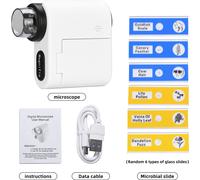 Microscope de poche pour enfants avec écran LED 2" - grossissement 1000x, enregistrement photo & vidéo - Jouets éducatifs STEM pour l'intérieur & l'extérieur