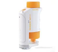 Microscope de poche pour enfants, kit scientifique avec lumière LED, microscope éducatif portable pour jeunes explorateurs et apprentissage des sciences
