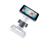 Microscope de résolution pour observation mobile avec batterie intégrée et écran dans divers environnements présents industriels