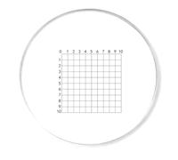 Microscope de scène Micromètre d'étalonnage diapositive Réticule oculaire Règle d'étalonnage Haute Résolution Accessoire