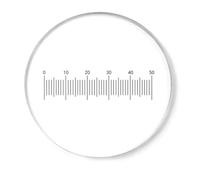 Microscope de scène Micromètre d'étalonnage diapositive Réticule oculaire Règle d'étalonnage Haute Résolution Accessoire