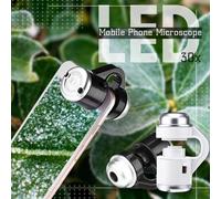 Microscope De Téléphone Portable Hd Tête Externe, Bijoux En Verre Fisheye Zoom 30x Clip-On Universel Lentille Cellulaire Loupe De Caméra