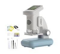 Microscope d'exploration portable pour enfants avec mode support, écran couleur, fente pour carte mémoire, adapté pour l'analyse détaillée Microscope éducatif pour enfants