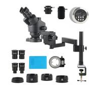 Microscope d'observation 3,5 x 180 x - Microscope trinoculaire stéréo 48 MP 4K 2K HDMI USB caméra vidéo bureau pliable PCB kit de soudure