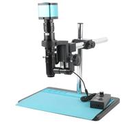 Microscope d'observation 8,3 MP 48 MP 1080p HDMI USB VGA laboratoire vidéo numérique industrielle microscope caméra + objectif optique coaxial 180 x 300 x C monture zoom