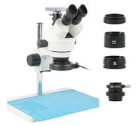 Microscope d'observation 8.3MP 4K 1080P HDMI USB Caméra vidéo 3.5X-90X Simul Focal Stéréo Trinoculaire Set Fit pour PCB BGA CPU Chip soudure réparation