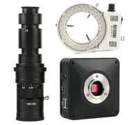 Microscope d'observation Full HD 1080p Capteur IMX185 HDMI industriel Microscope numérique électronique UI C-Mount Camera USB Stockage sur disque