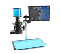 Microscope d'observation IMX385 Support réglable en continu HDMI Vidéo Système de caméra Microscope industriel Enregistreur vidéo 200X Zoom C Mount Objectif