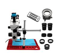 Microscope d'observation stéréo trinoculaire 3,5 x 90 x 21 MP HDMI appareil photo numérique avec éclairage LED Simul Focal pour réparation de téléphone, outil de soudage
