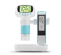 Microscope éducatif pour enfants - Vidéo 2 MP - Minuterie intégrée - Convient pour les expériences en salle de classe à la maison - Projets scientifiques - Microscope LED réglable pour étudiants