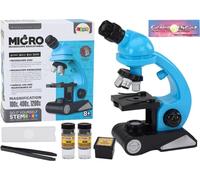 Microscope éducatif pour la recherche et les enfants, accessoires, bleu