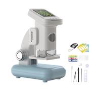 Microscope électronique double mode pour enfants avec batterie rechargeable écran carte mémoire connexion USB microscope lumière LED intégrée