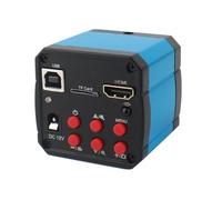 Microscope Électronique Industriel Monoculaire Vidéo Numérique HDMI USB 2K, Caméra 130X, Kit D'objectif À Monture C for Téléphone, Réparation De Soudure PCB Précision Clarté(A)