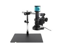 Microscope électronique numérique 4K 48 MP USB HDM/I, caméra, Zoom 130 x, 150 x, 180 x, Objectif à Monture C, éclairage LED, Outils de réparation de téléphones(180X Lens LargeBase2)