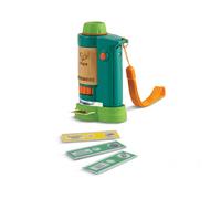 Microscope en Bambou pour Enfants avec Éclairage LED et Grossissement 60-120x