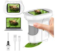 Microscope Enfant Microscope numérique de Poche Petit Scope 200x Portable Jouet éducatif