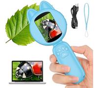 Microscope Enfants,GuKKK Microscope Numérique Portable avec Écran de 2.0“ IPS Rechargeables Microscope 200x Microscope Électronique Numérique avec 8 Lumières LED pour Enfants âgés de 3 à 12 Ans (bleu)
