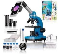 Microscope Étudiant Biolux Sel - Grossissement 40X-1600X - Kit D'Expérimentation - Bleu Bleu G