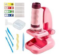 Microscope Jouet pour - Microscope Pédagogique Grossissement 60x-180x | Jouet Scientifique D'Exploration pour L'Apprentissage À La Maison, À L'École Et en Voyage