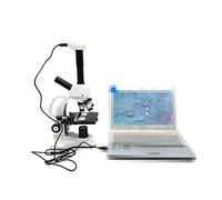 Microscope jumellulaire Unique de 2000X, Microscope for Enfants, étudiant, expérience Scientifique Professionnelle, Peut être connecté à PC(N21+5inch)
