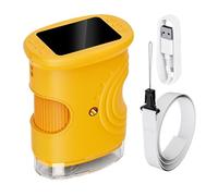 Microscope Manuel pour - Jouet éducatif Rechargeable 1000X, Microscope Portable numérique avec écran de 5 cm | pour, Filles, garçons, Maison, école, Laboratoire, Nature