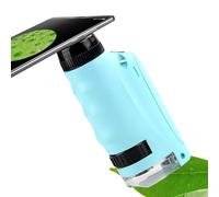 Microscope Mini,Jouet Scientifique avec Grossissement 60X-120X - Microscope de Poche avec Lumières LED - pour Laboratoire Scolaire Apprentissage STEM Expériences Découverte Noël