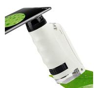 Microscope Mini | Jouets STEM Portables Grossissement 60X-120X - Microscope De Poche Éclairé par LED | pour Maison École Salle de Classe Laboratoire Expériences Découverte Anniversaire