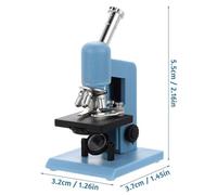 Microscope miniature pour projets de bricolage - Plastique durable, design réaliste, cadeau idéal pour les enfants et décoration de mini-maison