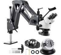 Microscope multidirectionnel - Etau à bille à ressort - Grossissement 7X-45X - Accessoires de laboratoire - Examens scientifiques
