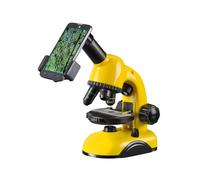 National Geographic Microscope 40x-800x avec Support pour Appareil Photo et Accessoires pour Démarrage Facile au Microcosmos Jaune