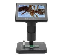 Microscope Numérique 1080P avec écran IPS 5 Pouces 800x480, Microscope à Caméra USB 2600mAh avec Zoom Optique Numérique 1000X 8X 3 Modes D'éclairage, Microscope à Pièces pour la