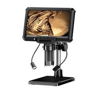 Microscope numérique 1080p avec zoom réglable et éclairage LED pour inspection industrielle et éducation Microscope pour réparation et inspection électroniques