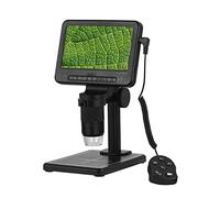 Microscope numérique 1080p HD USB avec kit d'accessoires et diapositives, grand écran 5"
