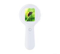 Microscope numérique 200 x portable avec écran IPS de 5,1 cm, 16 lumières LED, pour USB C rechargeable, poche pour réparation de circuits d'inspection de pièces de monnaie, jouets scientifiques STEM