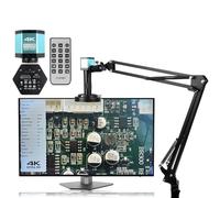 Microscope numérique 4K 48MP pour appareils électroniques industriels USB HDMI 1-150X Zoom C-Mount Objectif (A 4K HDMI Type-C)