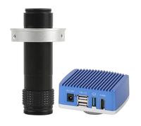 Microscope Numérique 4K HDMI 8MP 1080P 60FPS, Caméra Électronique Industrielle for La Réparation De Téléphones Et Le Soudage Précision Clarté(with 130X Lens)