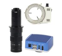 Microscope Numérique 4K HDMI 8MP 1080P 60FPS, Caméra Électronique Industrielle for La Réparation De Téléphones Et Le Soudage Netteté Précision des Détails Effort(with 180X Lens Light)