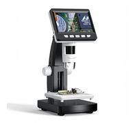 Microscope Numérique 50-1000X - Caméra Loupe 2MP 1080P avec Écran IPS HD 4,3 Pouces et 8 Lumières LED, Prend en Charge la Photo et L'enregistrement