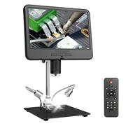 Microscope numérique AD210 12 Millions de Pixels IPS écran Tactile grossissement 260X Microscope à souder éclairage Remplissage LED(AD210 10.1inch)