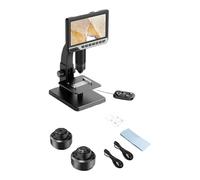 Microscope numérique avancé avec écran de 17,8 cm avec fonction de capture vidéo pour la maintenance industrielle et l'utilisation de laboratoire éducatif, luminosité réglable, microscope numérique