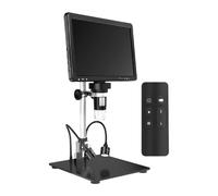 Microscope numérique avancé de 25,7 cm avec zoom 1500x et connectivité USB de type C Carte de stockage 32 Go pour microscope numérique à usages multiples