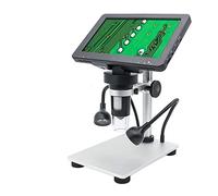 Microscope numérique avec écran 1200 x 12 MP 7 pouces HD Display Video Microscope LED Illumination Télécommande