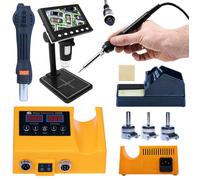 Microscope numérique avec écran 4,3 pouces + Station de fer à souder - Ensemble 2 en 1