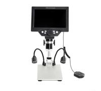 Microscope numérique avec écran LCD en pouces, caméra 1080p et grossissement 1200x, USB avec lumière LED réglable pour réparation électronique, soudure, test de bijoux et inspection industrielle