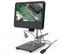 Microscope Numérique Avec Télécommande Filaire, Grossissement 50x-1200x, Résolution 12 MP, Écran De 8,5 Pouces, Lumières LED Réglables, For Le Soudage De Réparation De Circuits Imprimés De Pièces