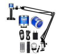 Microscope numérique, caméra vidéo Industrielle 48 MP/13 Mpx 4K 1080p HDM/I Type-C/USB, Zoom 150x, Objectif à Monture C, Support Pliable(IMX415 SetsB)